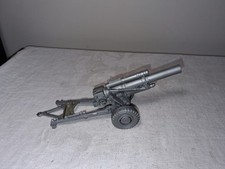 Vintage Marx Battleground Navarone altri set cannone obice argento non a fuoco 