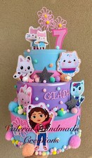 Torta Scenografica Rosa Compleanno Battesimo Bambina Gabby Dollhouse Femmina