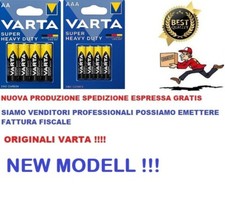 Batterie Varta Superlife 24-48-80-108 Pile Stilo AA Ministilo AAA blister da 4 N