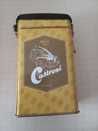 Scatola latta caffè castroni - latta,
