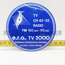 Adesivo Vintage Sticker Aufkleber 80's - Emittente Radio Adriatica TV RIF. D4