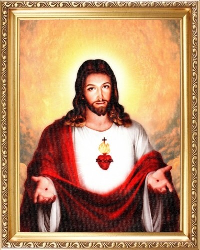The sacred heart jesus gold - the,