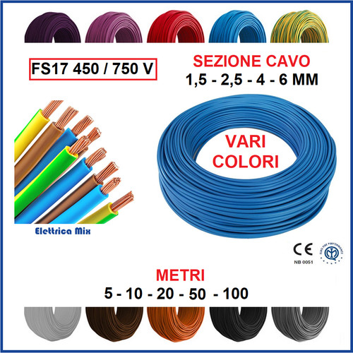 Cavo unipolare 4 6 mm - unipolare,