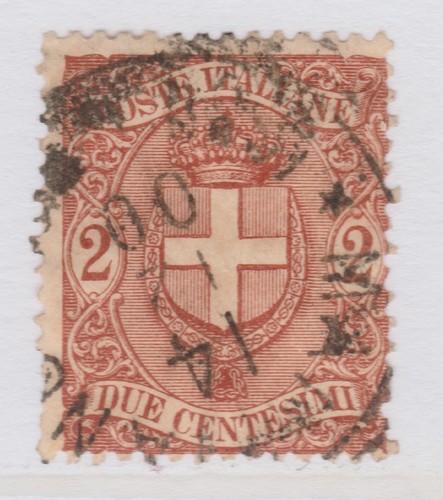 Regno italia 1896 - d'italia, stemma