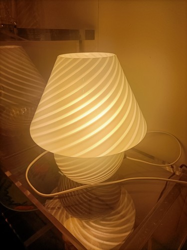 Lampada tavolo fungo vetro - lampada, da
