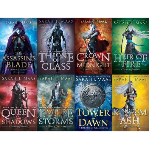 Throne glass book set - of,