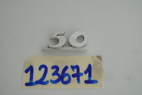 Targhetta scritta - , "50"
