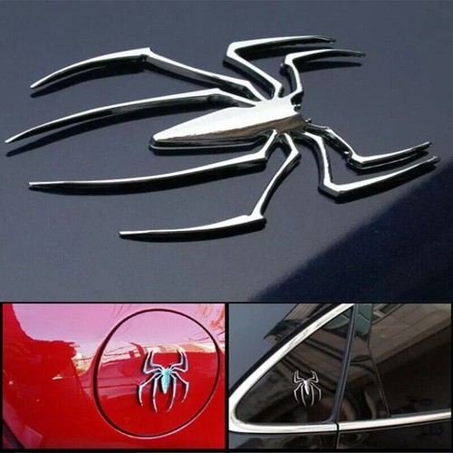 Adesivo auto ragno argento - adesivo, 3d