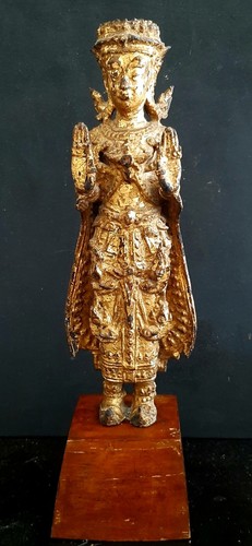 Scultura bronzo dorato - bronzo-,