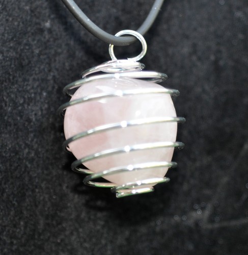 Collana con quarzo rosa - con,