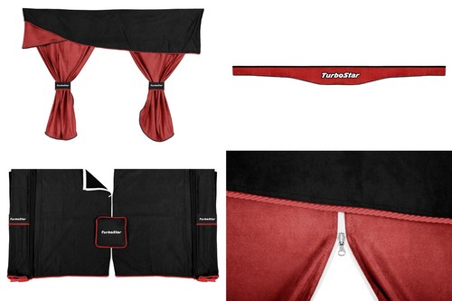 Set tende cabina elegance nero - tende,