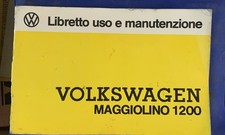 LIBRETTO USO E MANUTENZIONE VOLKSWAGEN MAGGIOLINO 1200 ORIGINALE USATO