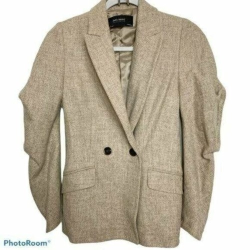 Blazer zara tan lana - zara, in