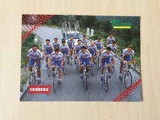 Ciclismo-Cartolina Ufficiale CARRERA-TASSONI 1993-l’intero Team-Postcard-Cycling