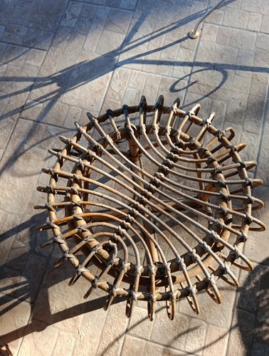 Sgabello rattan bambù - rattan, e