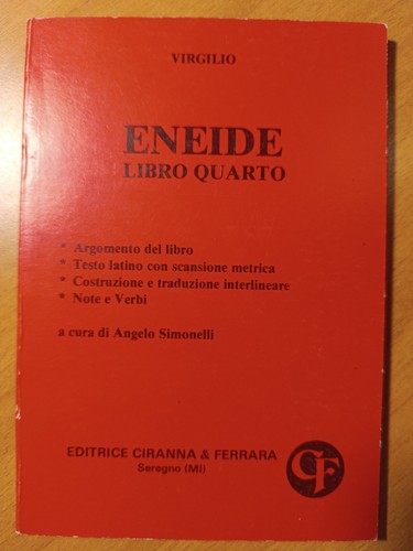 Virgilio eneide libro iv - -,