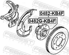✅Fits FEBEST 0482G-KB4F FRONT HUB MITSUBISHI PAJERO/MONTERO SPORT KH ⭐UK Seller⭐