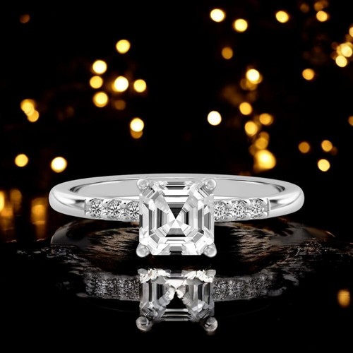 Anello nuziale asscher - anello,