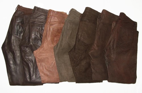 Pantaloni pelle per uomo - 7, in