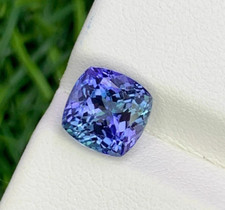 Natural Blue Tanzanite Cushion