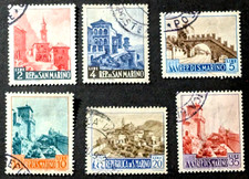 SAN MARINO Paesaggi Monumenti Francobollo Stamp Sello Timbre used