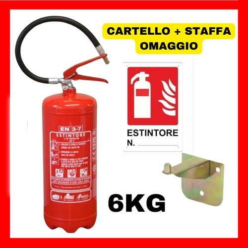 Estintore polvere 6kg - estintore,