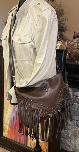 Borsa tracolla con frange - tracolla,
