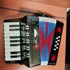 Fisarmonica a Piano per Bambini 8 Bassi 17 Toni Strumento Musicale Idea Regalo