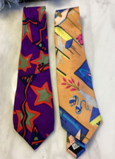 2 Cravatte Vintage Memphis