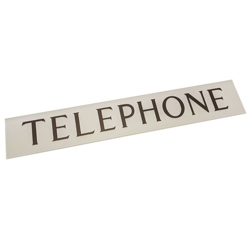 Telephone box sign for - sign,