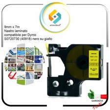 Etichette adesive per cavi nastro dymo D1 40918 Labermanager 160 280 9mm x 7 m