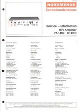 Nordmende Manuale di servizio