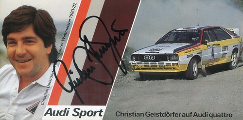 Christian geistdörfer audi - christian,