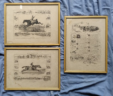 3 QUADRI LITOGRAFIE CAVALLI