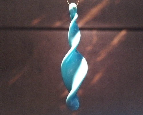 Pendente foglia vetro di - vetro,
