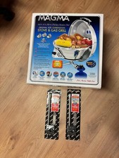 NUOVO! Barbecue Marine Kettle Magma + 2 Supporti per pulpito D.22/25 mm.