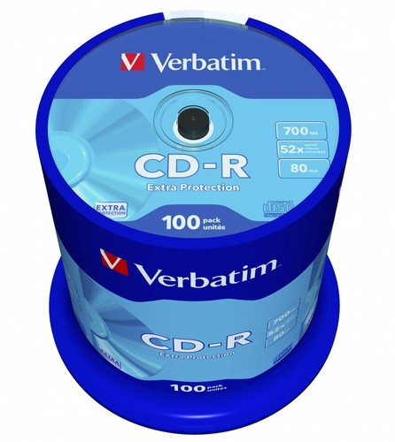 100 verbatim protezione - cd-r,