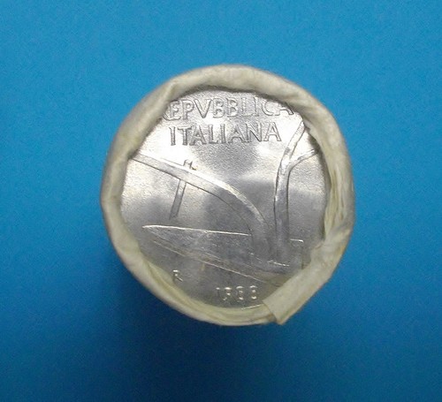 Rotolino zecca lire - zecca, 10