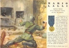 7488) WW2 M.O. MARIO LALLI DA POLA (CROAZIA) 21 REGGIMENTO FANTERIA.