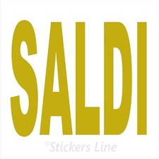 Adesivo SALDI vetrina negozio