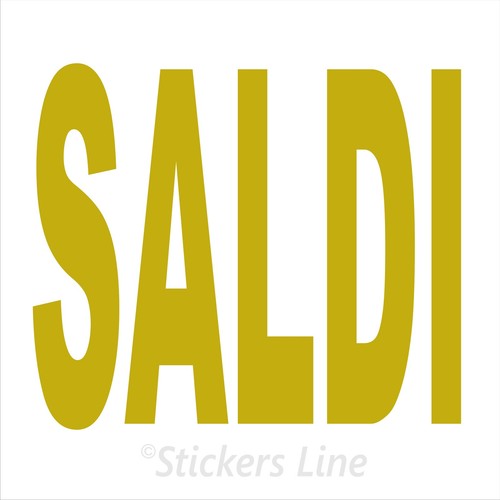Adesivo saldi vetrina negozio - saldi,
