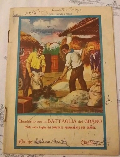 Battaglia del grano - del, quaderno