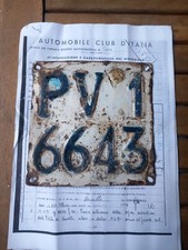 targa  moto epoca bianchi