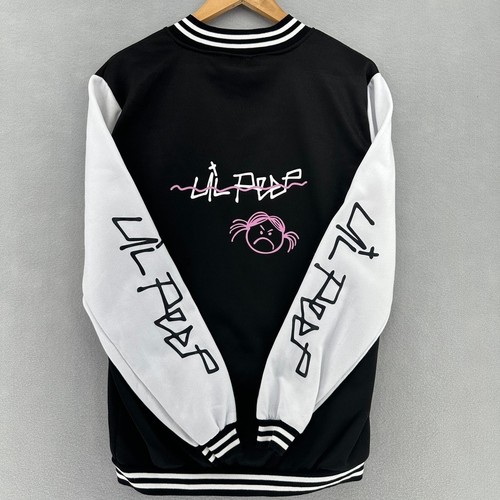 Giacca lil peep varsity nera - giacca,