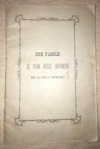 Libro opuscolo carnevale - libro,