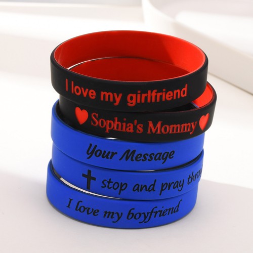 Braccialetti silicone donna - silicone,