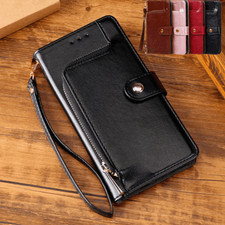 Custodia portafoglio zip pelle