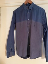 David Mayer Naman camicia uomo blu taglia L