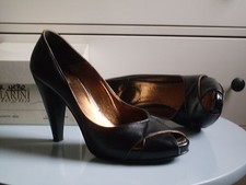 CHIARINI BOLOGNA DECOLLETE SPUNTATE PLATEAU n° 38 VERA PELLE 185.€ MERAVIGLIOSE