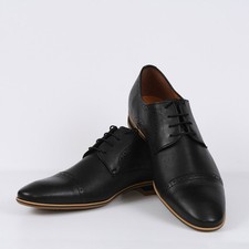 Nuovo Scarpe Uomo Scarpe Nero Scarpe con Lacci Elegante Pelle 41 42